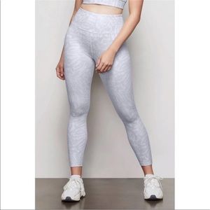 NWT Good American Icy Leopard Leggings
